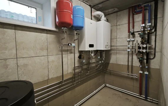 Монтаж отопления в коттедже 180 м² в Искитиме